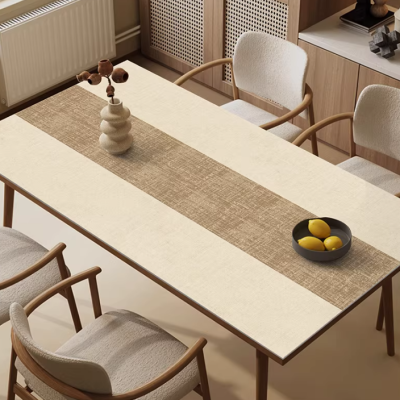 Скатертина з ПВХ для кухонного або обіднього столу — під шкіру "Elegant Beige", 60*90 см Скатертина з ПВХ для кухонного або обіднього столу — під шкіру "Elegant Beige", 60*90 см